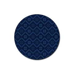 Pattern Rubber Coaster (round)  by Valentinaart