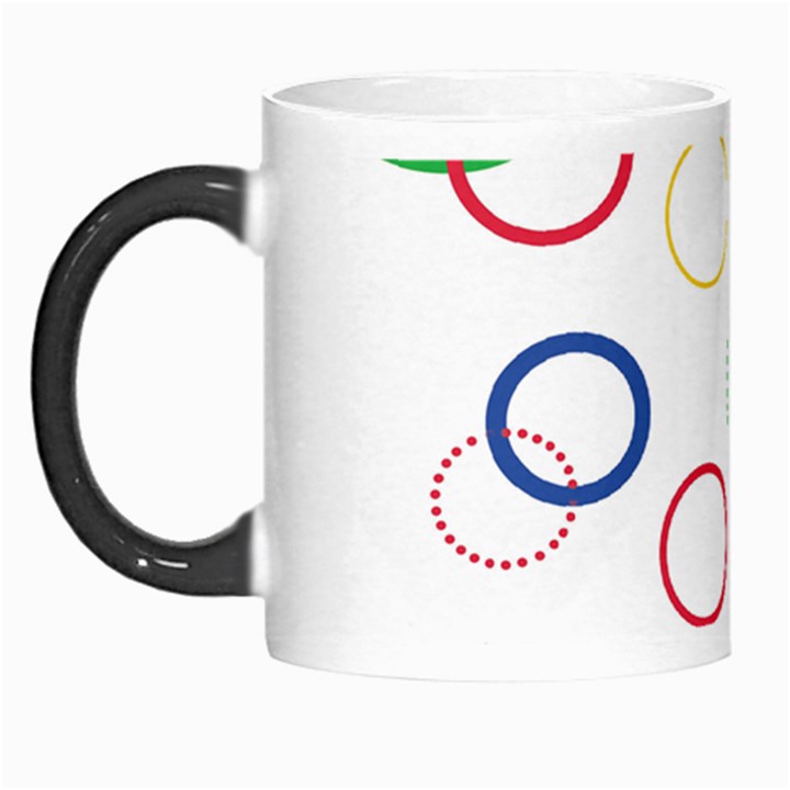 Circle Round Green Blue Red Pink Yellow Morph Mugs