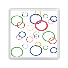 Circle Round Green Blue Red Pink Yellow Memory Card Reader (square)  by Mariart