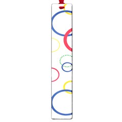 Circle Round Green Blue Red Pink Yellow Large Book Marks by Mariart