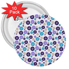 Buttons Chlotes 3  Buttons (10 pack) 