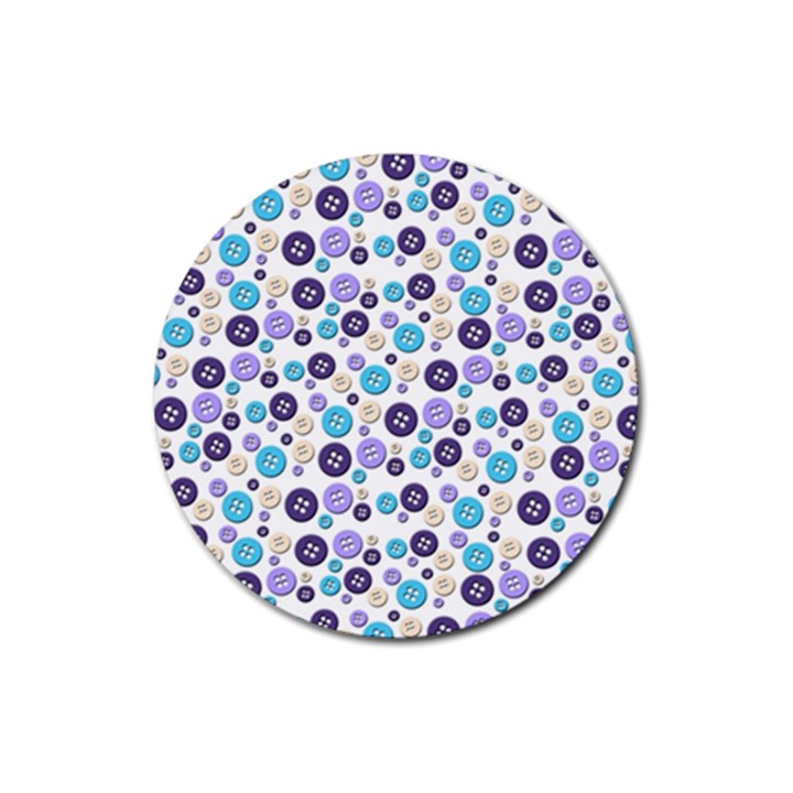 Buttons Chlotes Rubber Coaster (Round) 