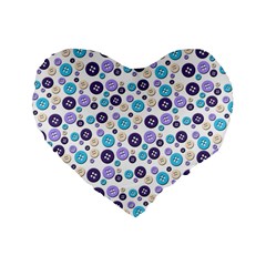 Buttons Chlotes Standard 16  Premium Flano Heart Shape Cushions