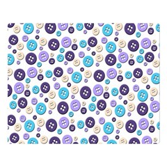 Buttons Chlotes Double Sided Flano Blanket (large)  by Mariart