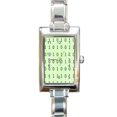 Code Number One Zero Rectangle Italian Charm Watch by Mariart