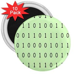 Code Number One Zero 3  Magnets (10 Pack) 