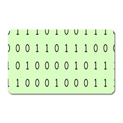 Code Number One Zero Magnet (rectangular) by Mariart