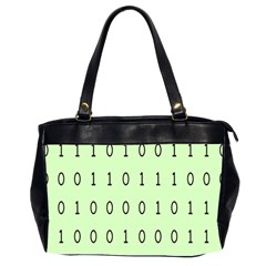 Code Number One Zero Office Handbags (2 Sides)  by Mariart