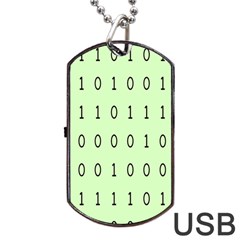 Code Number One Zero Dog Tag Usb Flash (one Side) by Mariart