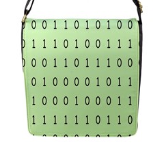 Code Number One Zero Flap Messenger Bag (l)  by Mariart