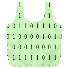 Code Number One Zero Full Print Recycle Bags (l)  by Mariart