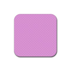 Dots Rubber Coaster (square)  by Valentinaart