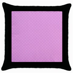 Dots Throw Pillow Case (black) by Valentinaart