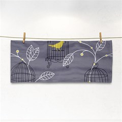 Cagr Bird Leaf Grey Yellow Cosmetic Storage Cases by Mariart