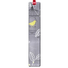 Cagr Bird Leaf Grey Yellow Large Book Marks by Mariart