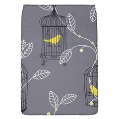 Cagr Bird Leaf Grey Yellow Flap Covers (s)  by Mariart