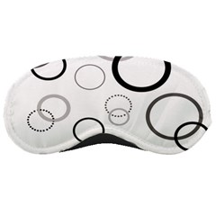 Circle Round Black Grey Sleeping Masks by Mariart