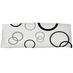 Circle Round Black Grey Body Pillow Case Dakimakura (Two Sides) Back