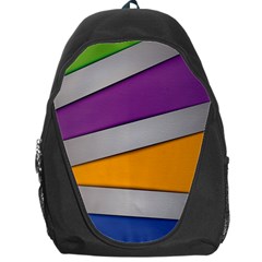 Colorful Geometry Shapes Line Green Grey Pirple Yellow Blue Backpack Bag by Mariart