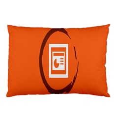 Circles Orange Pillow Case (two Sides) by Mariart