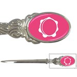 Circle White Pink Letter Openers Front