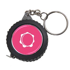 Circle White Pink Measuring Tapes