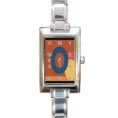 Digital Music Is Described Sound Waves Rectangle Italian Charm Watch