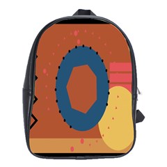 Digital Music Is Described Sound Waves School Bags(Large) 