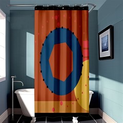 Digital Music Is Described Sound Waves Shower Curtain 36  x 72  (Stall) 