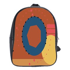 Digital Music Is Described Sound Waves School Bags (XL) 