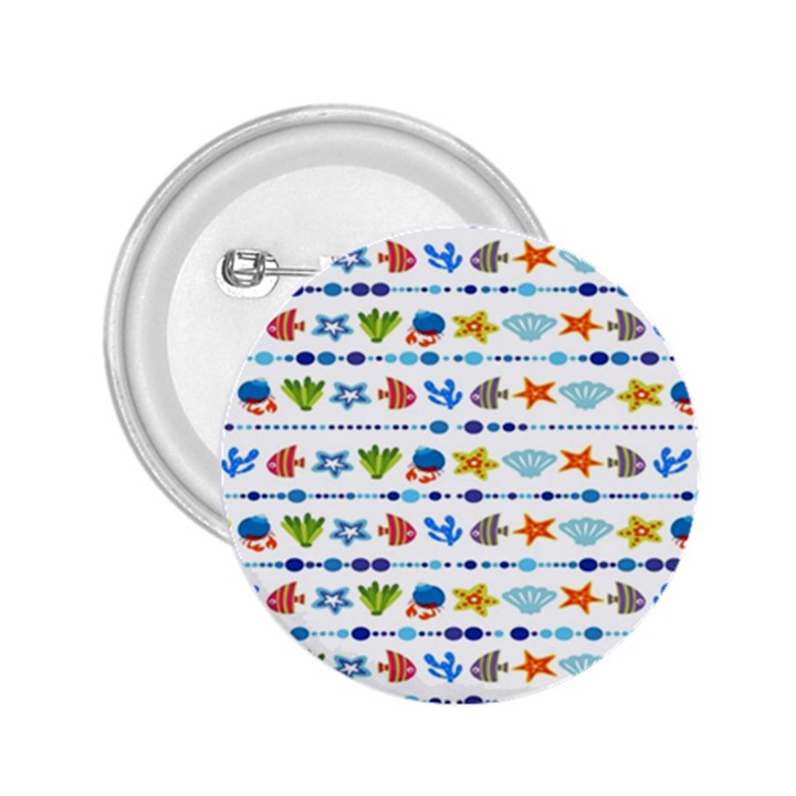 Coral Reef Fish Coral Star 2.25  Buttons