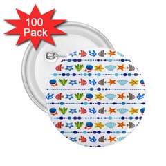 Coral Reef Fish Coral Star 2 25  Buttons (100 Pack)  by Mariart