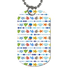 Coral Reef Fish Coral Star Dog Tag (one Side)