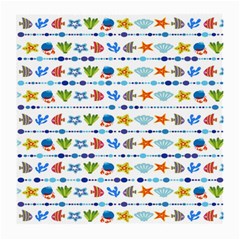 Coral Reef Fish Coral Star Medium Glasses Cloth (2-side) by Mariart