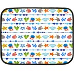 Coral Reef Fish Coral Star Double Sided Fleece Blanket (Mini)  35 x27  Blanket Back