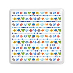 Coral Reef Fish Coral Star Memory Card Reader (square)  by Mariart