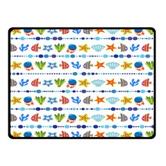 Coral Reef Fish Coral Star Double Sided Fleece Blanket (small)  by Mariart