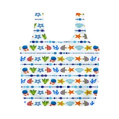 Coral Reef Fish Coral Star Full Print Recycle Bags (m)  by Mariart