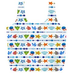 Coral Reef Fish Coral Star Full Print Recycle Bags (l)  by Mariart