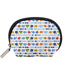 Coral Reef Fish Coral Star Accessory Pouches (small)  by Mariart