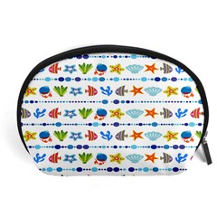 Coral Reef Fish Coral Star Accessory Pouches (large)  by Mariart