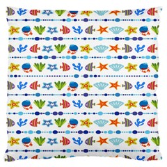 Coral Reef Fish Coral Star Standard Flano Cushion Case (one Side) by Mariart