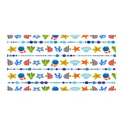 Coral Reef Fish Coral Star Satin Wrap by Mariart