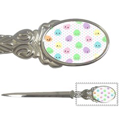 Egg Easter Smile Face Cute Babby Kids Dot Polka Rainbow Letter Openers