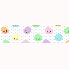 Egg Easter Smile Face Cute Babby Kids Dot Polka Rainbow Large Bar Mats by Mariart