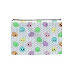 Egg Easter Smile Face Cute Babby Kids Dot Polka Rainbow Cosmetic Bag (medium)  by Mariart