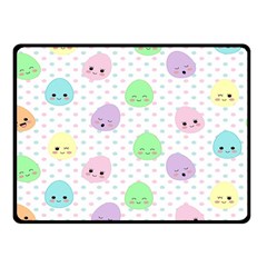 Egg Easter Smile Face Cute Babby Kids Dot Polka Rainbow Fleece Blanket (small) by Mariart