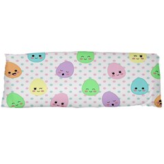 Egg Easter Smile Face Cute Babby Kids Dot Polka Rainbow Body Pillow Case (dakimakura) by Mariart