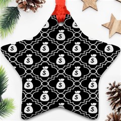 Dollar Money Bag Ornament (star) by Mariart