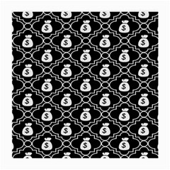 Dollar Money Bag Medium Glasses Cloth (2-side) by Mariart